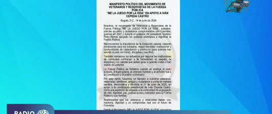 Veteranos y reservistas se unen a la campaña de Iván Cepeda