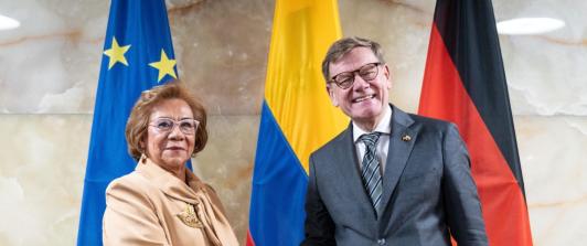 Cancilleres de Colombia y Alemania. / Foto: Cancillería.