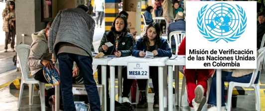 Misión de la ONU en Colombia destaca jornada electoral pacífica y pide una segunda vuelta sin violencia