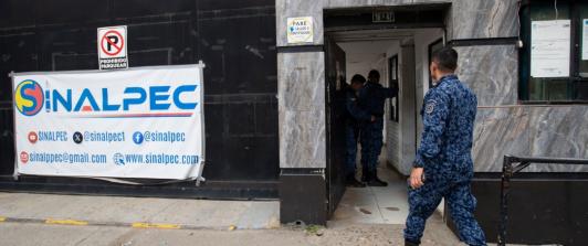 Sindicatos del INPEC. / Foto: AFP.