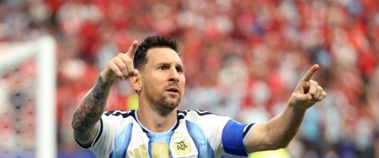 Lionel Messi en el mundial. / Foto: AFP.