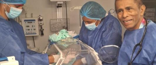 Nacimiento en buque hospital benkos Biohó. / Foto: MinSalud.