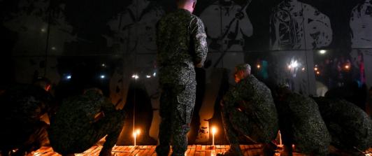 Familiares de soldados caídos en Puerto Leguízamo. / Foto: AFP.