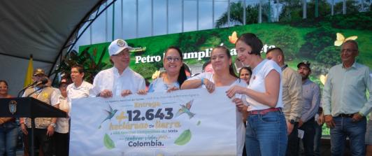 Denuncia de beneficiarios de la reforma agraria. / Foto: Presidencia.