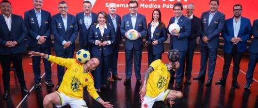 Radio Nacional en el Mundial. / Foto: Inravisión.