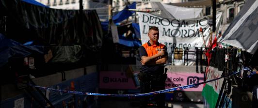 Vivienda en España la acampada de Sol cumple tres semanas