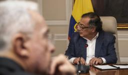 Presidente Gustavo Petro y expresidente Álvaro Uribe