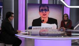 Francesca Albanese en Noches de Opinión. / Foto: Nairo Jacanamijoy.