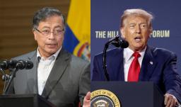 Petro sobre propuesta a Trump. / Fotos: AFP y Presidencia.