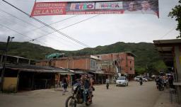 Publicidad del Pacto Histórico en Suárez, Cauca.