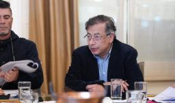 Presidente Petro durante un Consejo de Ministros