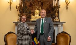 Cancilleres de Colombia y Perú.