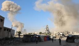 Bombardeos para evacuación en Gaza. / Foto: AFP.