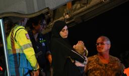 Niños evacuados en Gaza. / Foto: AFP.