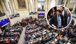 Curul de Miguel Uribe Turbay en el Senado. / Fotos: AFP.