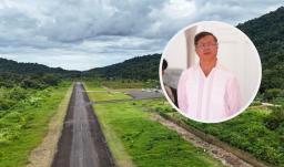 Modernización del aeródromo en Bahía Solano. / Fotos: Presidencia.