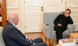 Reunión entre Petro y McNamara. / Foto: Presidencia.
