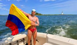 Nadador colombiano hace historia. / Foto: Cortesía.