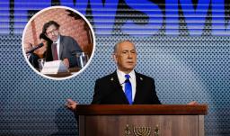 Acusaciones a Benjamín Netanyahu. / Fotos: Cancillería Colombia y AFP.