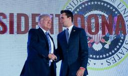 Charlie Kirk junto a Donald Trump