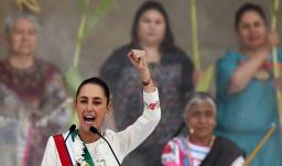 Sheinbaum cumple un año como presidenta de México con alta popularidad