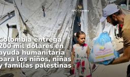 Donación ayuda humanitaria familias palestinas. 