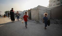 Niños en Gaza. / Foto: AFP.