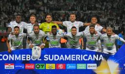 Once Caldas en la Copa Sudamericana. / Foto: AFP.