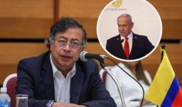 Petro crítica acción de Netanyahu. / Fotos: Presidencia y AFP.