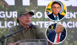Petro sobre tensiones de Brasil y EE.UU. / Fotos: Presidencia y AFP.