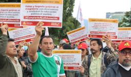 Sindicato de profesores en Asamblea permanente. / Foto: ADE Bogotá.
