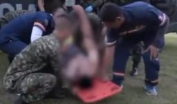 Rechazo a ataque de soldados en Putumayo. / Foto: Captura de video.