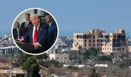 Plan de Trump con Franja de Gaza. / Fotos: AFP.