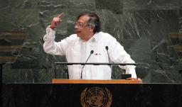 Presidente Petro en su discurso ante Naciones Unidas en Nueva York
