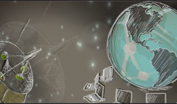 satélite artificial del planeta Tierra