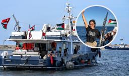 Periodistas en la Flotilla. / Fotos: AFP y Twitter arlinmedrano_.