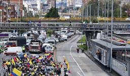 Protestas de motociclistas. / Foto: AFP.