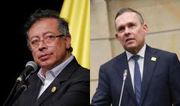 Petro señala a Efraín Cepeda. / Fotos: Presidencia y Senado.