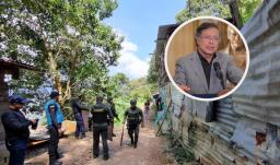 Incautación en Buriticá. / Fotos: X Gustavo Petro.