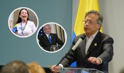 Petro envía carta a María Corina Machado. / Fotos: AFP y Presidencia.