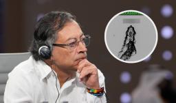 Petro sobre misiles. / Foto: Presidencia.