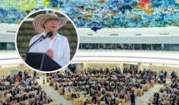 Presidente Petro sobre adopción de resolución de la ONU. / Fotos: ONU y Presidencia.