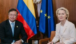 Petro con Ursula von der Leyen. / Foto: X Ursula von der Leyen.
