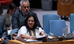 Embajadora de Colombia ante el Consejo de la ONU, Leonor Zalabata. / Foto: ONU.