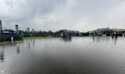 Lugar del escenario Vive Claro inundado