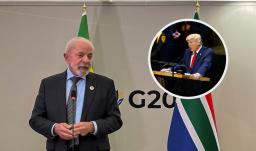 Lula sobre Trump en el G20. / Fotos: AFP.