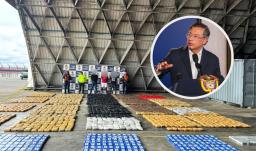 Presidente Petro sobre cocaína. / Fotos: MinDefensa y Presidencia.