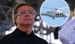 Petro reacciona a suspensión de soporte a helicóptero. / Fotos: Presidencia.