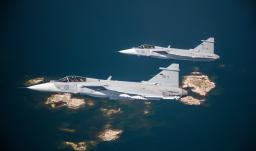 Aviones Gripen.