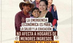 Emergencia económica: Gobierno desmiente que la medida implique más impuestos para la mayoría 